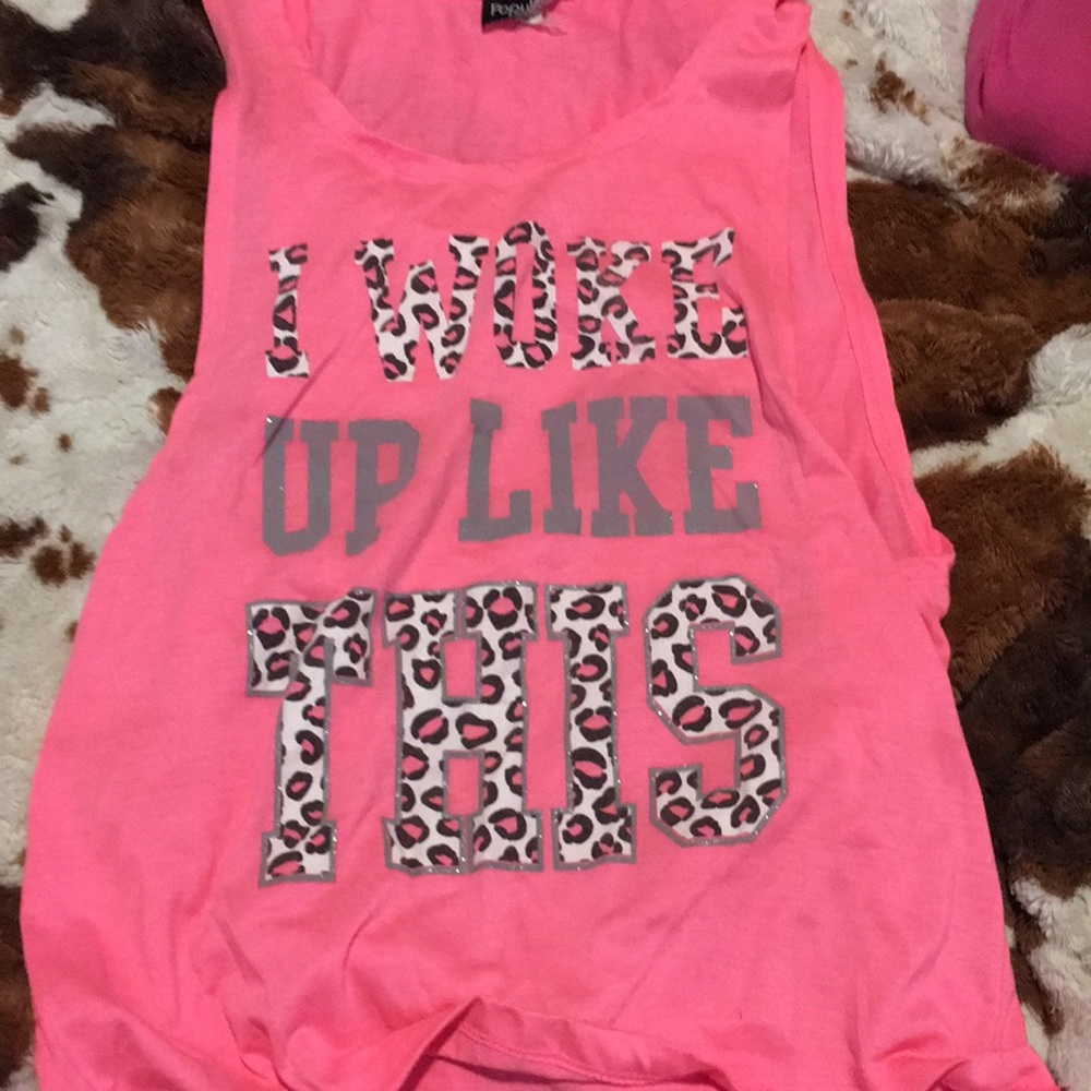 Pink tank top!